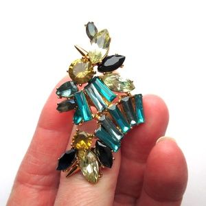 💍🦚 ERICKSON BEAMON ROCKS Cocktail Ring Size 7